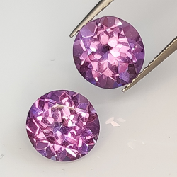 Synthetic verneuil sapphire alexandrite effect round cut 8mm 1pz