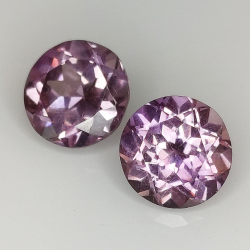 Verneuil synthétique effet alexandrite saphir taille ronde 8mm 1pz