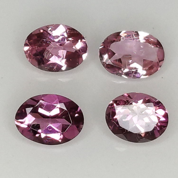 Pink rubellite tourmaline oval cut 5x4mm 1ct