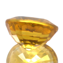 Taglio ovale con zaffiro giallo da 1,49 ct, 6,84 x 5,75 mm