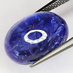 5.52ct Tanzanite cabochon oval 14.0x9.8mm