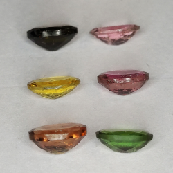 Turmalin multicolor oval Größe 7x5mm 1Stk