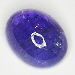 4.41ct Tanzanita cabujón oval 10.8x8.3mm