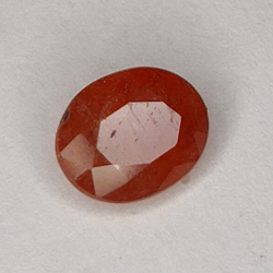 0,85ct Saphir Padparadscha coupe ovale 6.0x4.8mm