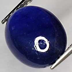 5.63ct Blauer Saphir cabochon oval 11.1x8.8mm