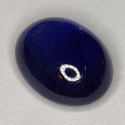 5.63ct Blauer Saphir cabochon oval 11.1x8.8mm