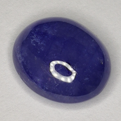 6.59ct Blauer Saphir cabochon oval 11.6x10.2mm