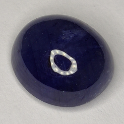 7.16ct Blue Sapphire cabochon oval 11.3x10.2mm