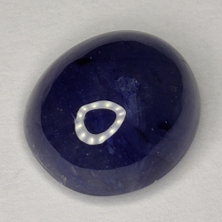 7.16ct Blauer Saphir cabochon oval 11.3x10.2mm