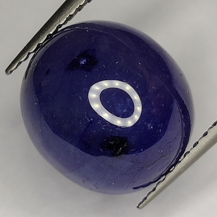 8.38ct Zaffiro Blu cabochon ovale 11.2x10.2mm
