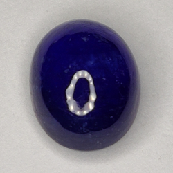 4.29ct Blauer Saphir cabochon oval 9.5x7.5mm