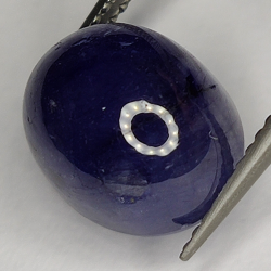 10.39ct Bleu Saphir cabochon ovale 11.7x9.5mm