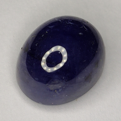 10.39ct Blauer Saphir cabochon oval 11.7x9.5mm