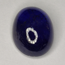 7.94ct Blauer Saphir cabochon oval 12.8x9.8mm