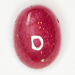 2.60ct Ruby Star cabochon oval 8.0x6.0mm