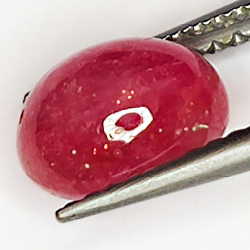 2.60ct Ruby Star cabochon oval 8.0x6.0mm