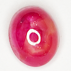 2.07ct Ruby Star cabochon oval 7.1x5.8mm