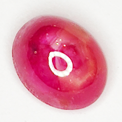 2.07ct Ruby Star cabochon oval 7.1x5.8mm