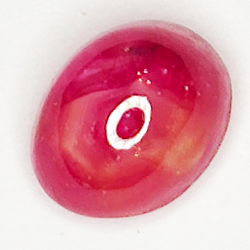 2.07ct Ruby Star cabochon oval 7.1x5.8mm