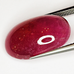 18.81ct Ruby cabochon oval 18.7x11.9mm