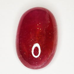 18.81ct Rubin cabochon oval 18.7x11.9mm