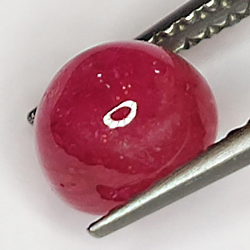 2.98ct Rubin Stern cabochon oval 6.4x5.4mm