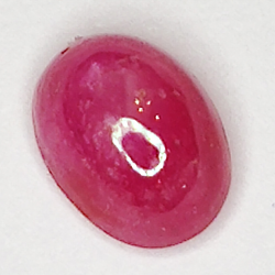 1.28ct Ruby Star cabochon oval 6.6x4.9mm