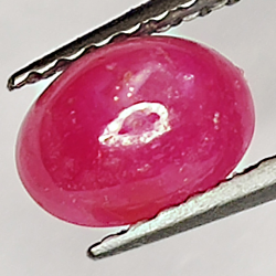 1.28ct Rubis Étoilé cabochon ovale 6.6x4.9mm