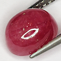 2.07ct Rubis Étoilé cabochon ovale 7.3x5.7mm