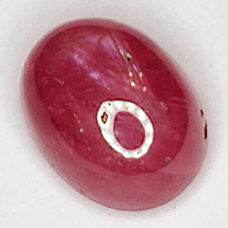 2.07ct Rubin Stern cabochon oval 7.3x5.7mm