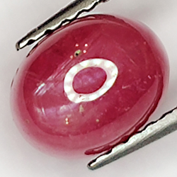 2.07ct Rubis Étoilé cabochon ovale 7.3x5.7mm