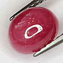 2.07ct Rubis Étoilé cabochon ovale 7.3x5.7mm