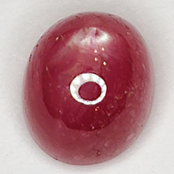 2.49ct Rubin Stern cabochon oval 6.9x6.0mm