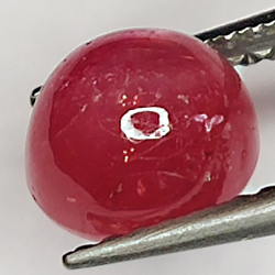 2.49ct Rubis Étoilé cabochon ovale 6.9x6.0mm