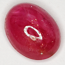 2.26ct Rubin Stern cabochon oval 8.3x6.4mm