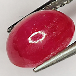 2.20ct Ruby Star cabochon oval 7.8x5.7mm