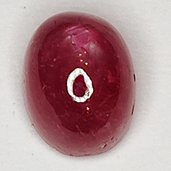 2.54ct Rubin Stern cabochon oval 7.4x5.7mm