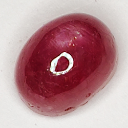 2.54ct Rubin Stern cabochon oval 7.4x5.7mm