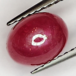 2.54ct Rubin Stern cabochon oval 7.4x5.7mm