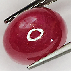 2.54ct Rubin Stern cabochon oval 7.4x5.7mm