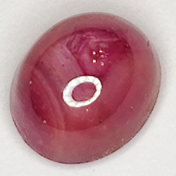 2.26ct Rubino Stella cabochon ovale 7.2x6.2mm