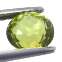 Tormalina Verdelite taglio ovale da 1,24 ct, 6,25x5,83 mm