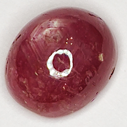 2.58ct Rubin Stern cabochon oval 7.9x6.6mm