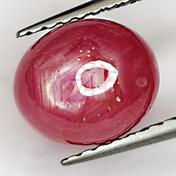 3.00ct Rubin Stern cabochon oval 8.0x6.8mm