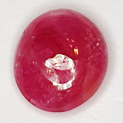 1.06ct Rubino Stella cabochon ovale 6.4x5.6mm