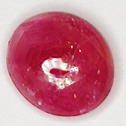 1.06ct Ruby Star cabochon oval 6.4x5.6mm