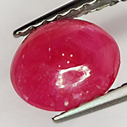 1.06ct Ruby Star cabochon oval 6.4x5.6mm