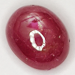 2.86ct Rubin Stern cabochon oval 8.1x6.4mm