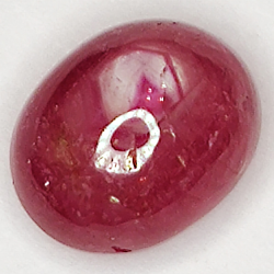 2.86ct Rubino Stella cabochon ovale 8.1x6.4mm