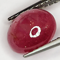 2.86ct Ruby Star cabochon oval 8.1x6.4mm